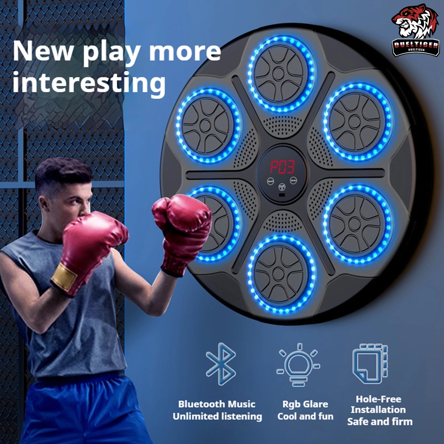 Smart Bluetooth Music Boxing Trainer